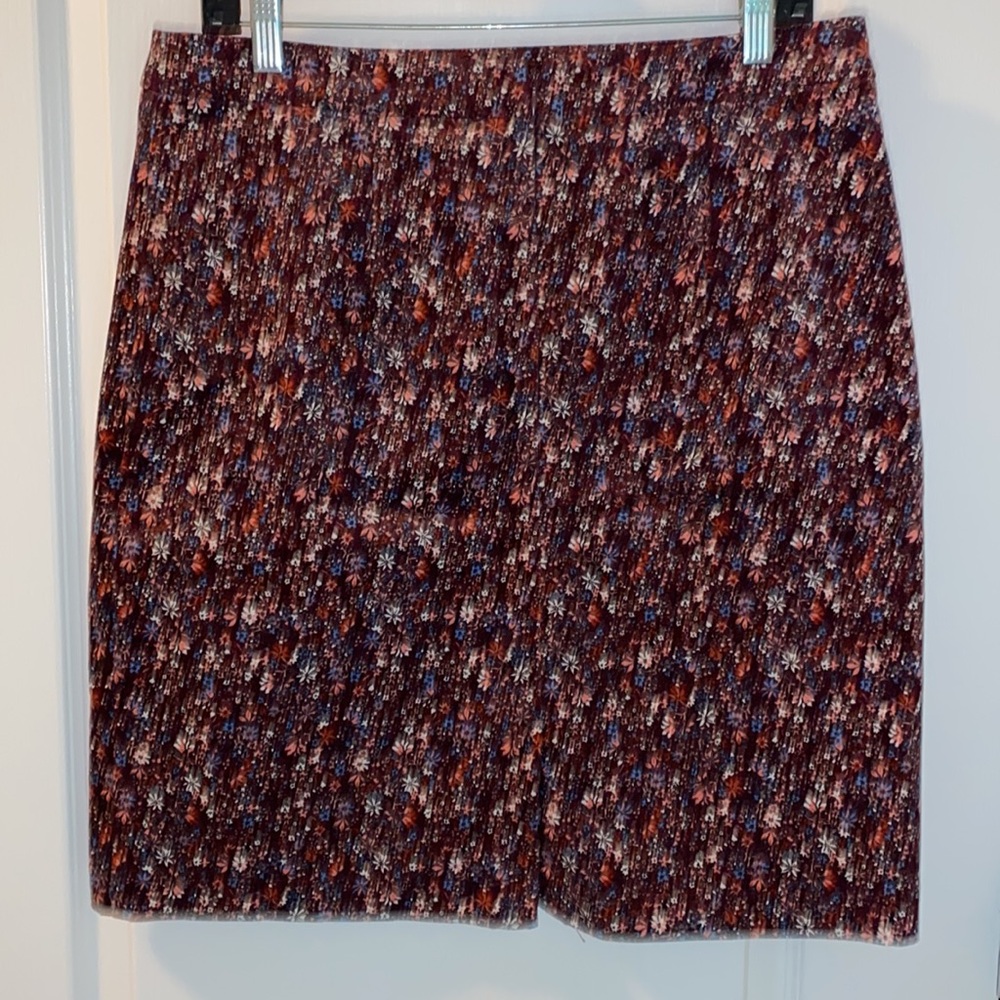 NWT WoolOvers Pocket Detail Cord Skirt In Autumn Floral - Picture 5 of 10